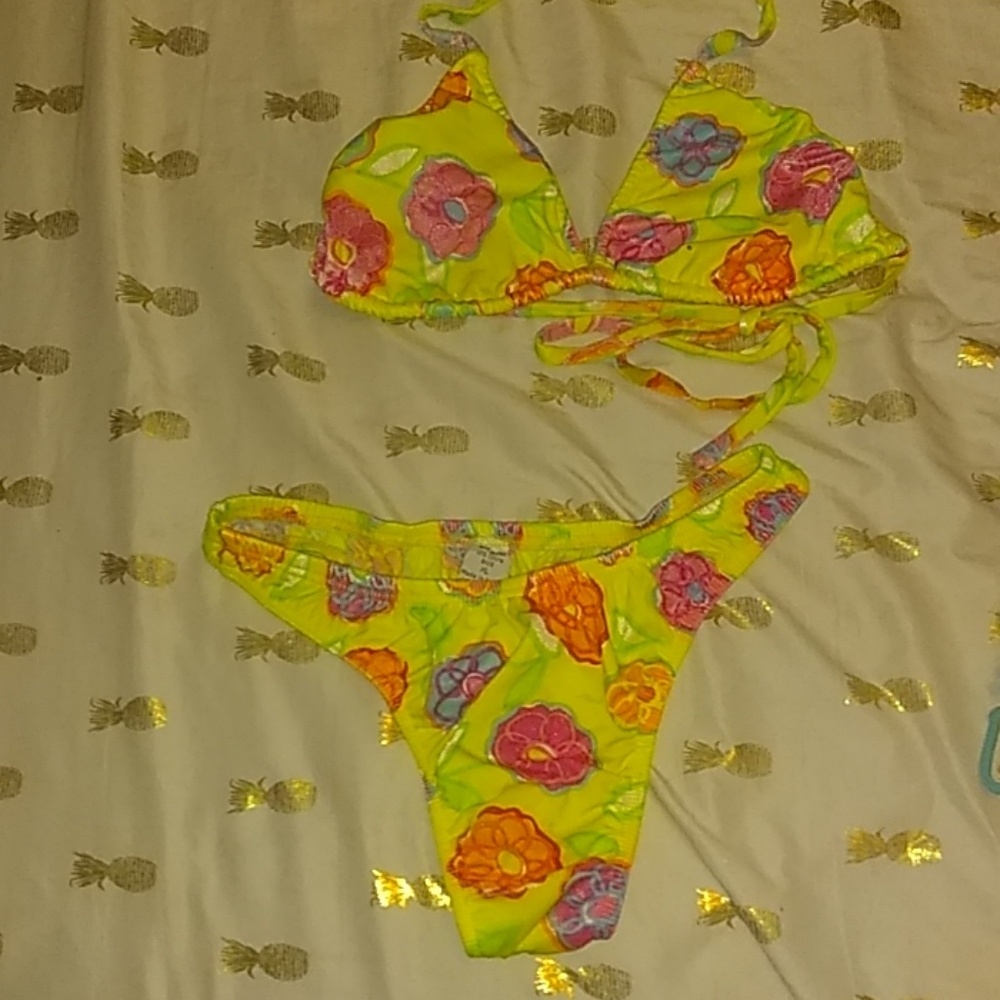 Floral Thong bikini